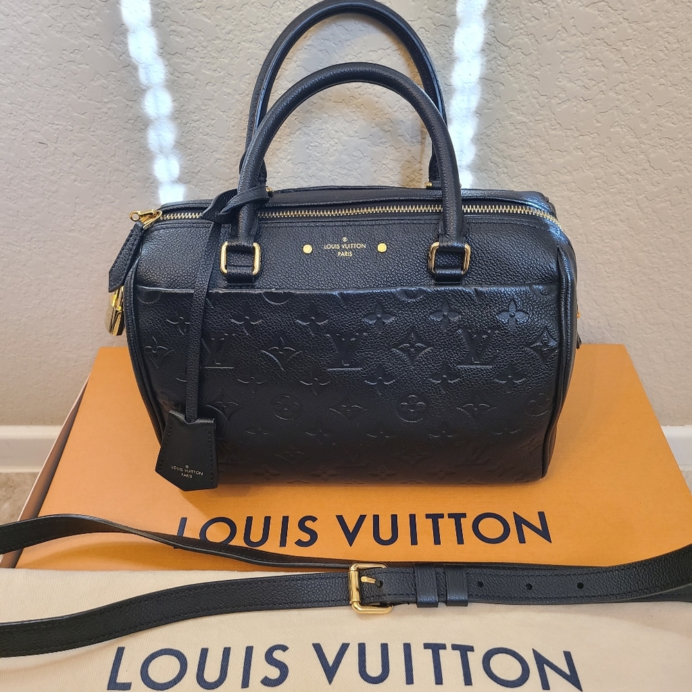Louis Vuitton Empreinte Speedy Bandouliere 24 NM Black